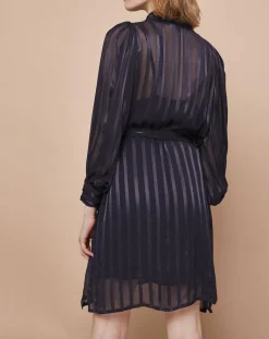 Mare di Latte Robes|Robe courte Olie zébre encre