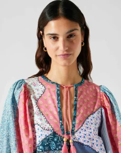 Manoush Robes|Robe courte patchwork