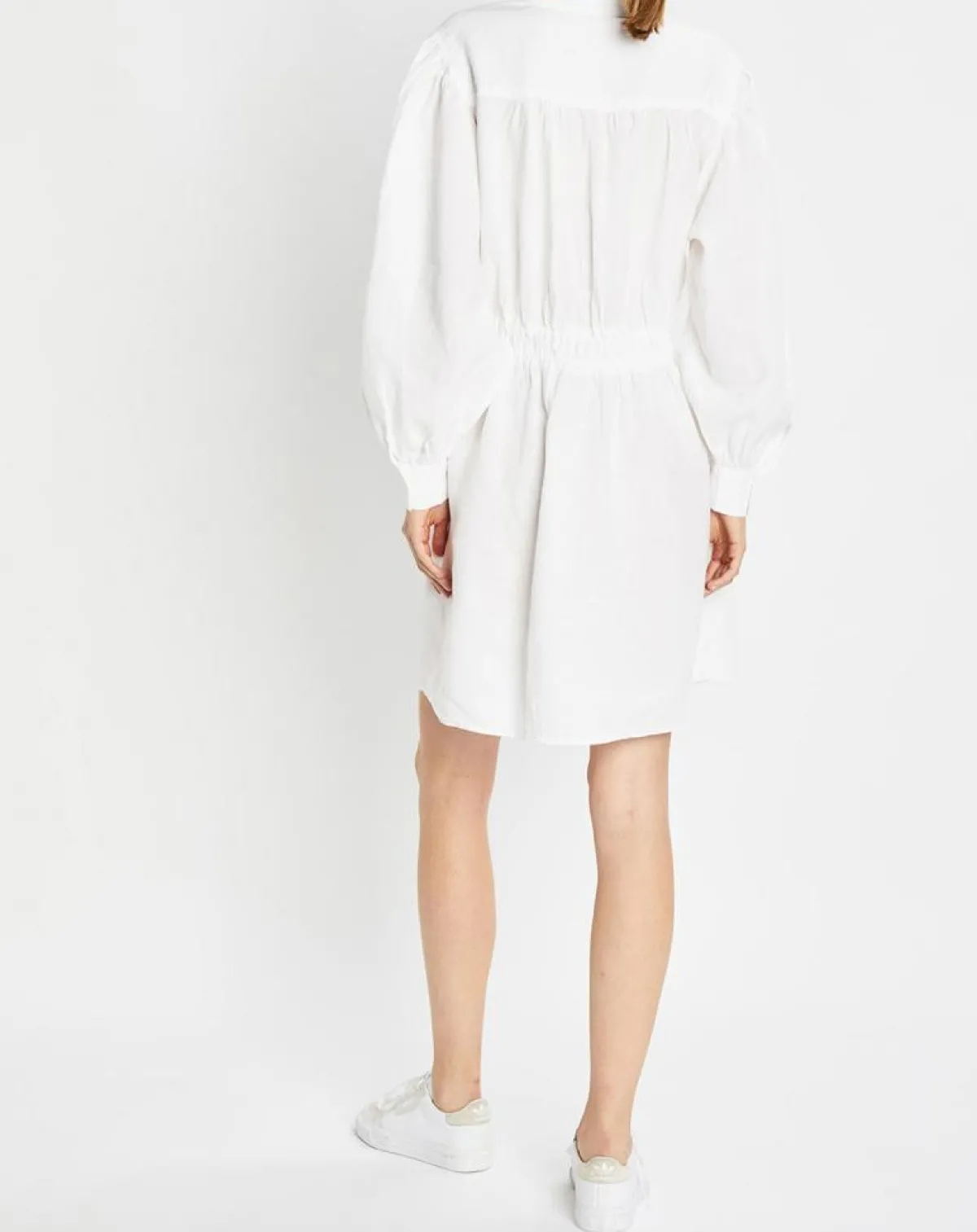 Marc O'Polo Robes|Robe courtes 100% Lin Col Mao Kl écrue