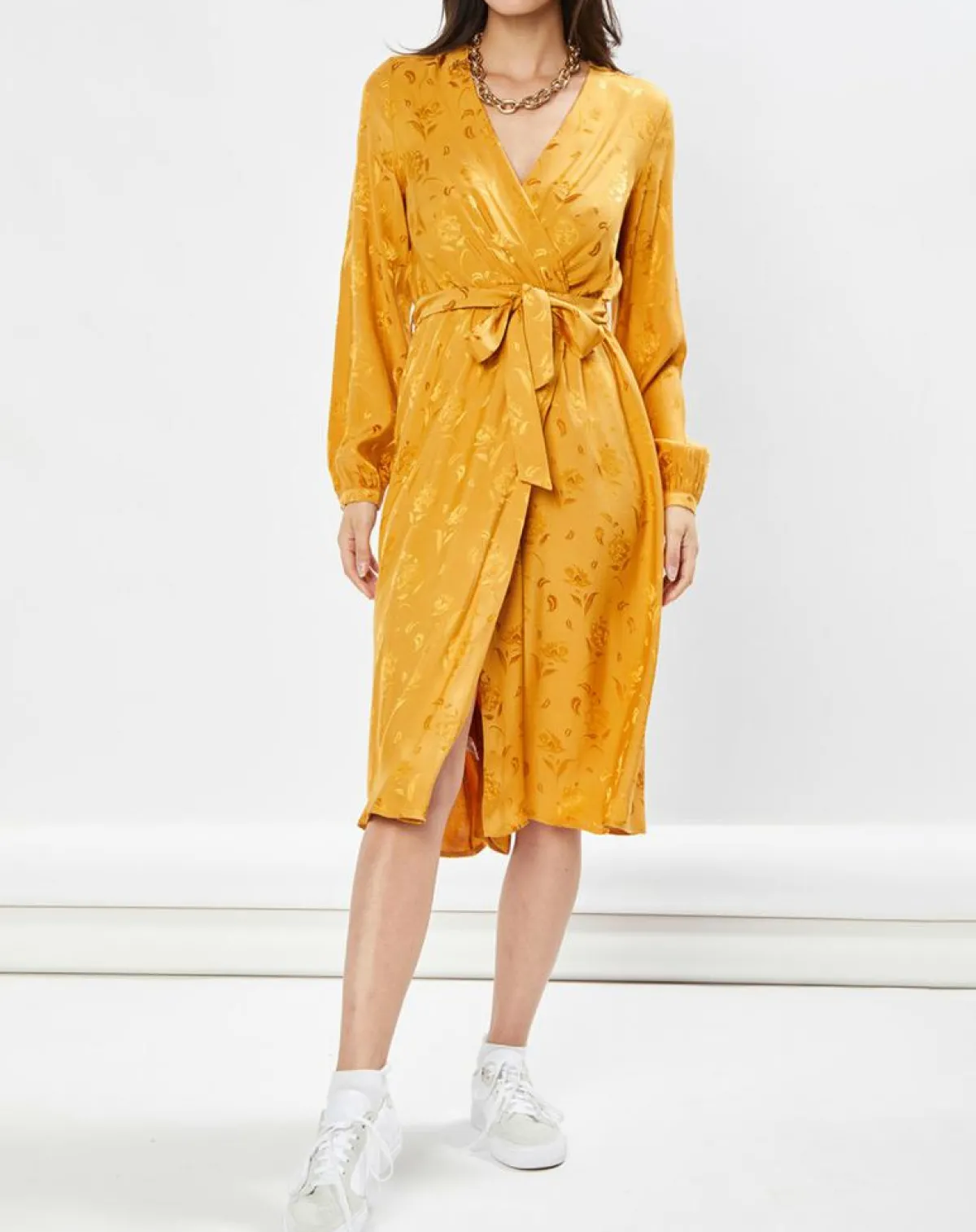 La Petite Etoile Robes|Robe Dana motifs ton sur ton orange