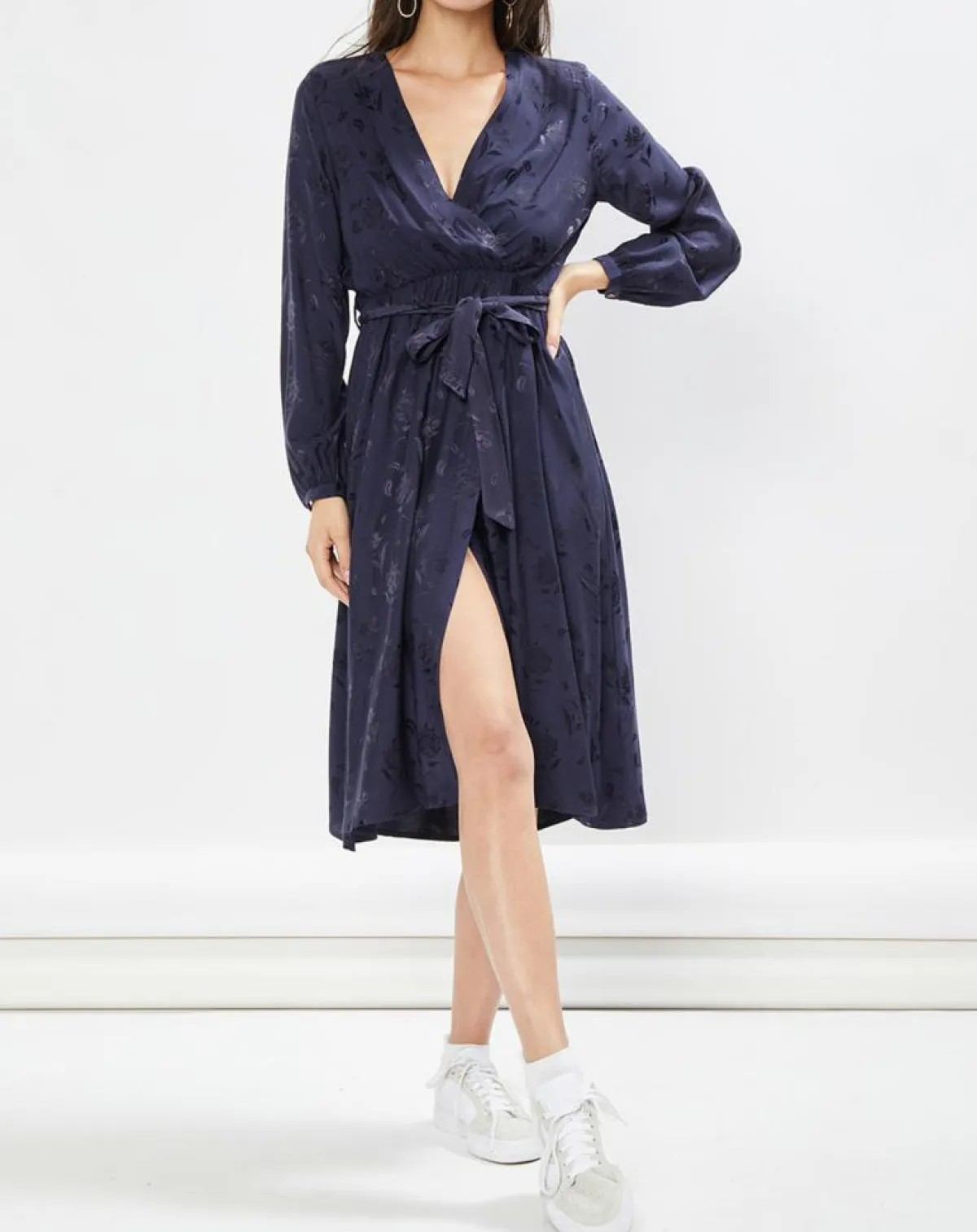 La Petite Etoile Robes|Robe Dana motifs ton sur ton marine