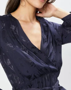 La Petite Etoile Robes|Robe Dana motifs ton sur ton marine