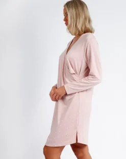 Mr Wonderful Lingerie, Nuit|Robe de maternité rose