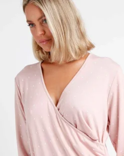 Mr Wonderful Lingerie, Nuit|Robe de maternité rose