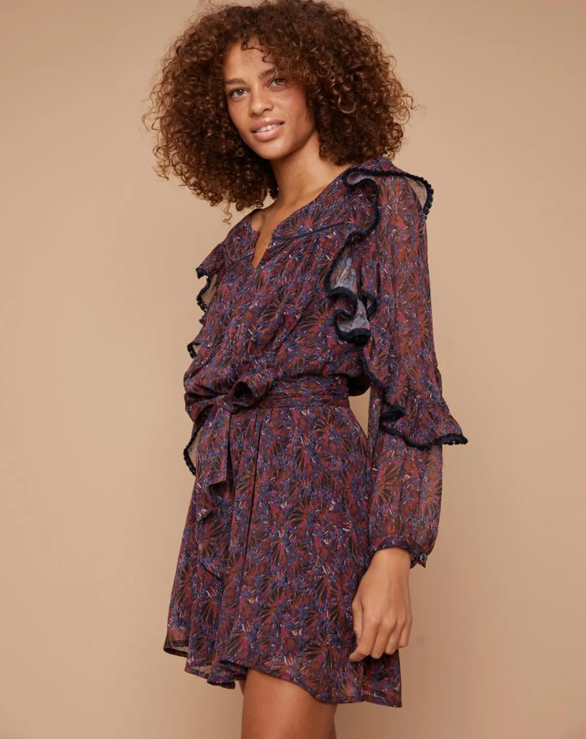 Louizon Robes|Robe Dory multicolore/violet