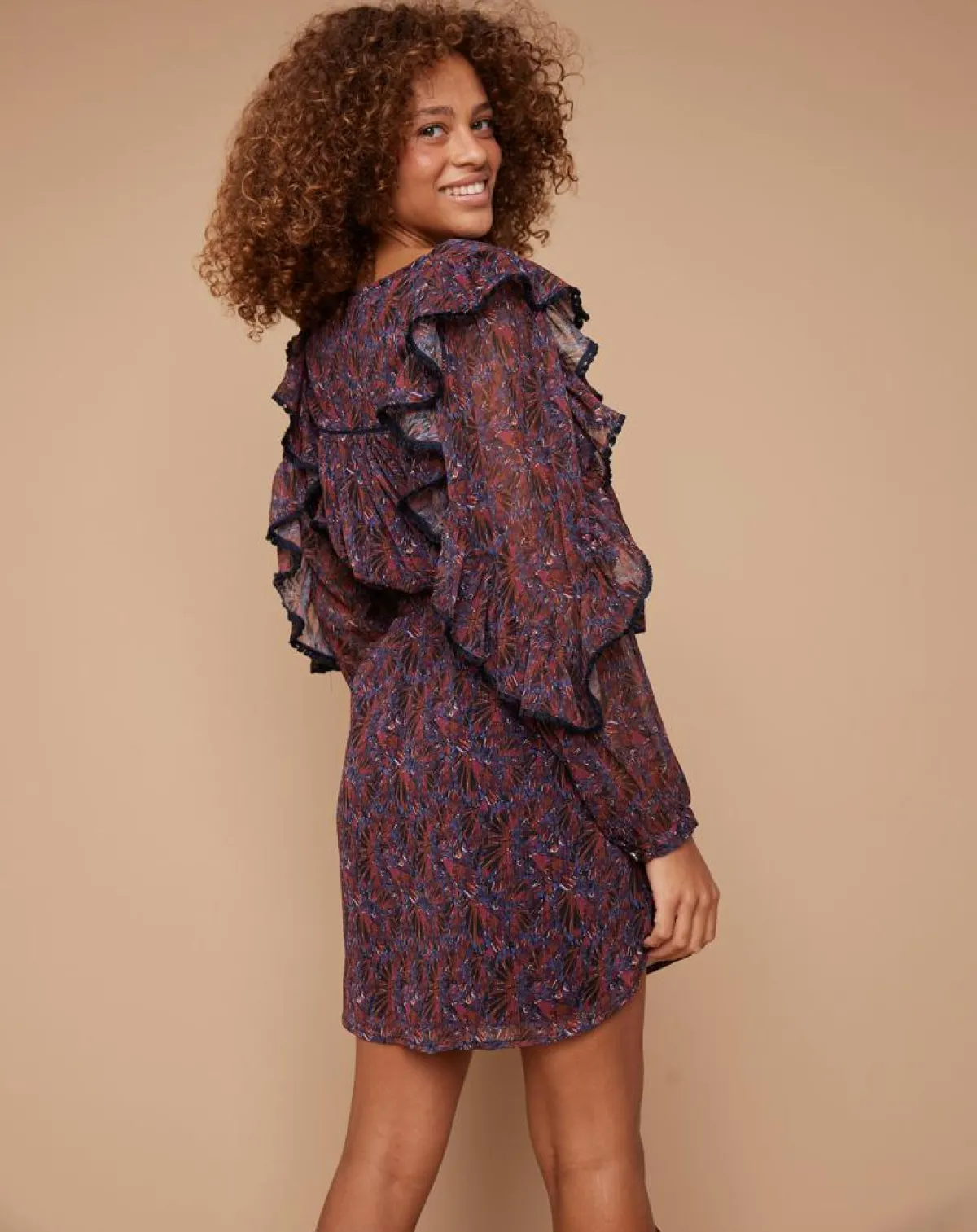 Louizon Robes|Robe Dory multicolore/violet