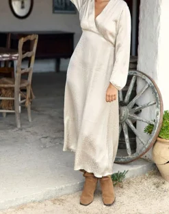 Lauren Vidal Robes|Robe Eliza crème