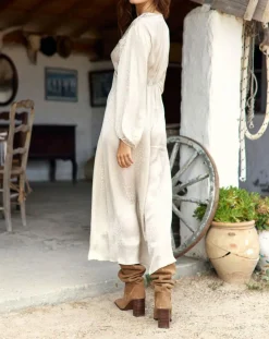 Lauren Vidal Robes|Robe Eliza crème