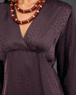 Lauren Vidal Robes|Robe Eliza raisin