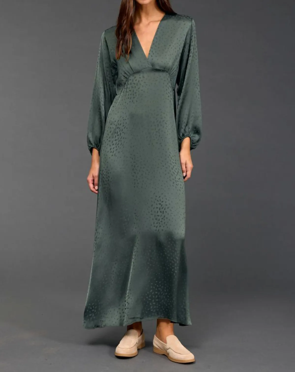 Lauren Vidal Robes|Robe Eliza verte