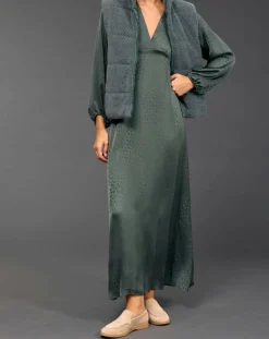 Lauren Vidal Robes|Robe Eliza verte