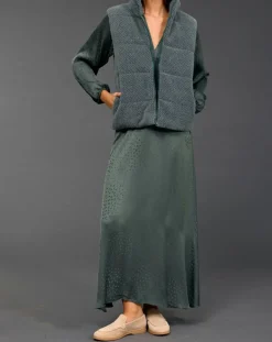 Lauren Vidal Robes|Robe Eliza verte