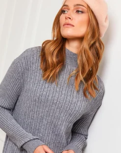 Fleur de cachemire Robes|Robe Emma grise