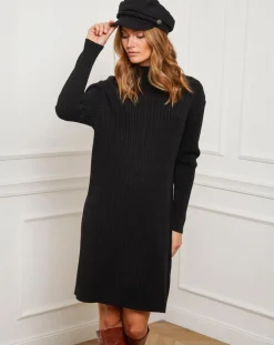 Fleur de cachemire Robes|Robe Emma noire