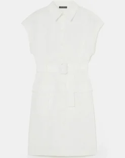 Tara Jarmon Robes|Robe en coton blanche