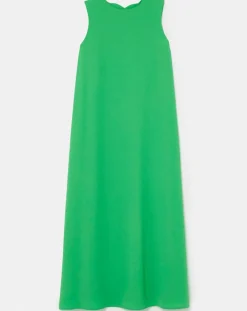 Tara Jarmon Robes|Robe en crêpe verte