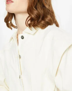 Galeries Lafayette Robes|Robe en Denim Patti écrue