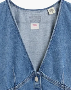 Levi's® Robes|Robe en jean courte Erin 90's bleue