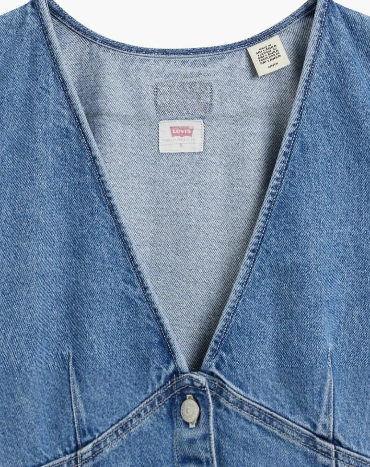 Levi's® Robes|Robe en jean courte Erin 90's bleue
