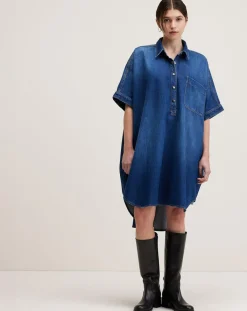 Bellerose Robes|Robe en jean Klenn blue stone