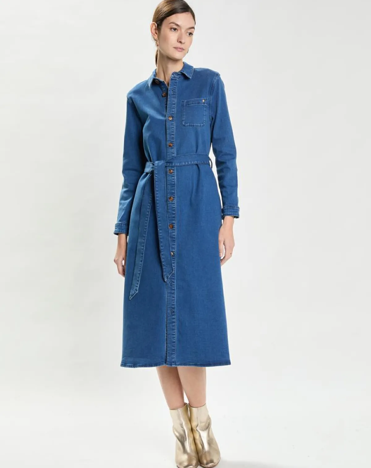 La Petite Etoile Robes|Robe en jean Rym wash