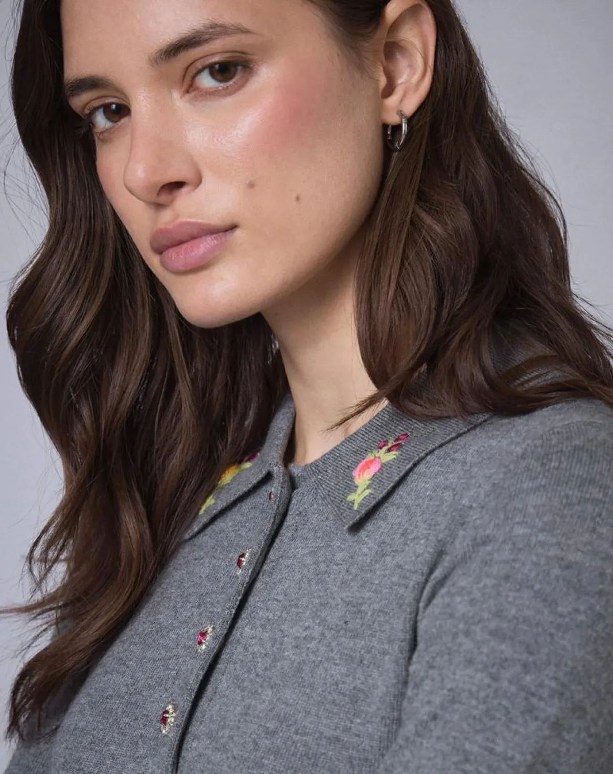 Manoush Robes|Robe en Laine mélangée BCBG grise