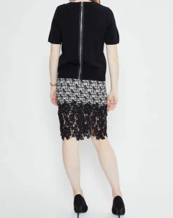 Derhy Robes|Robe en Laine mélangée Camoyard noire