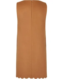 Manoush Robes|Robe en Laine mélangée Gabardine camel