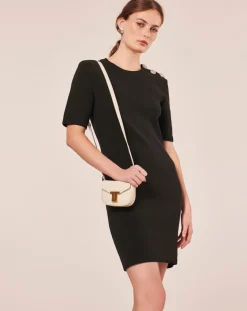 Tara Jarmon Robes|Robe en Laine mélangée irisée acier