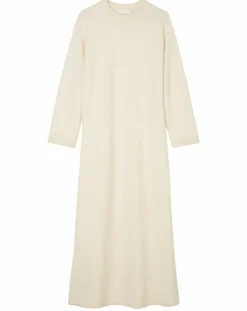 Marc O'Polo Robes|Robe en Laine mélangée maxi longue écru