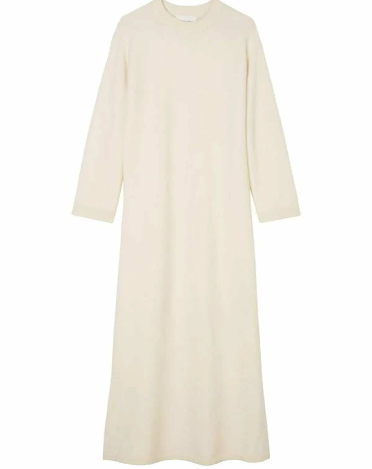 Marc O'Polo Robes|Robe en Laine mélangée maxi longue écru