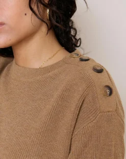 Garance Paris Robes|Robe en Laine mélangée Tiphaine mocha