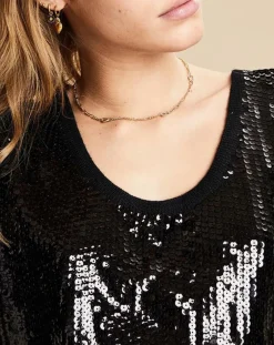 Belair Robes|Robe en Laine mélangée Viva noire