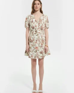 Zapa Robes|Robe en Lin mélangé Russelina imprimée