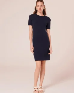 Tara Jarmon Robes|Robe en maille fantaisie nocturne