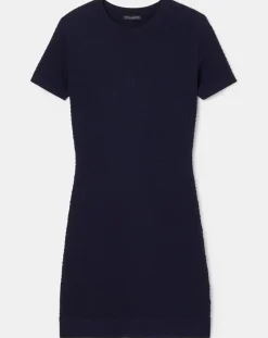 Tara Jarmon Robes|Robe en maille fantaisie nocturne