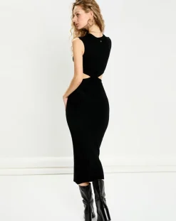 La Petite Etoile Robes|Robe en maille Trixie noire