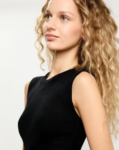 La Petite Etoile Robes|Robe en maille Trixie noire