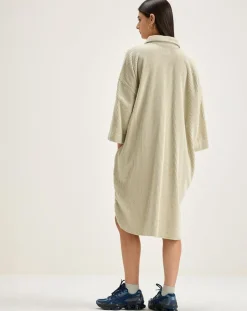 Bellerose Robes|Robe en Velours côtelé Gladys craie