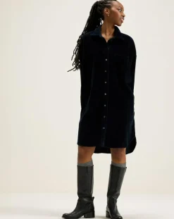 Bellerose Robes|Robe en Velours côtelé Gladys america