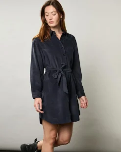 Hartford Robes|Robe en Velours Milleraies Revol minuit