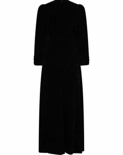 Manoush Robes|Robe en Velours satiné Princesse noire