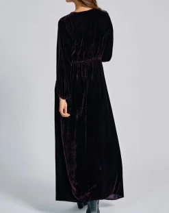 Lauren Vidal Robes|Robe en Velours Solo violette