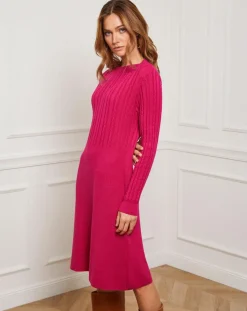 Fleur de cachemire Robes|Robe Eve fushia