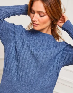 Fleur de cachemire Robes|Robe Eve indigo