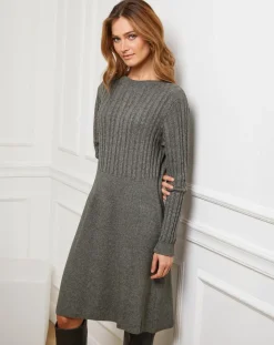 Fleur de cachemire Robes|Robe Eve kaki