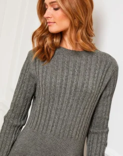 Fleur de cachemire Robes|Robe Eve kaki