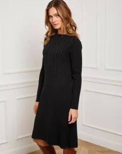 Fleur de cachemire Robes|Robe Eve noire