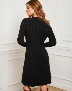 Fleur de cachemire Robes|Robe Eve noire