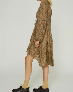 Swildens Robes|Robe Ezia imprimée beige